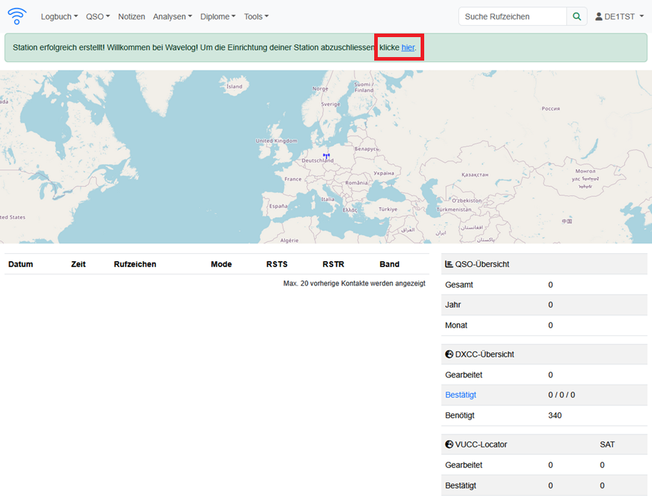 Darstellung der Benutzeroberfläche
